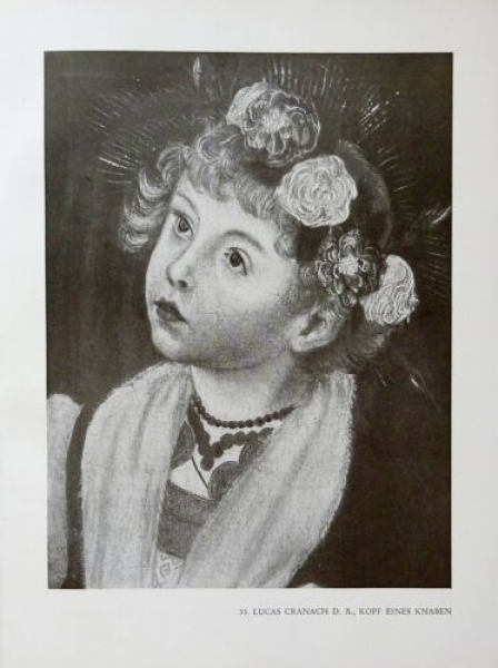 1947 - Lucas Cranach D. Ä., Kopf eines Knaben, Martin Luther, alter Druck